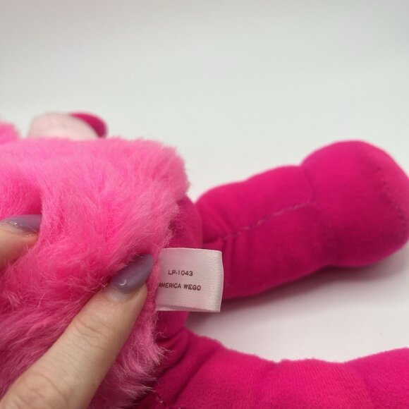 Vintage 80s Flower Pets Pink Sprite Plush Stuffed Animal Doll Toy Rubber Face - Picture 8 of 10